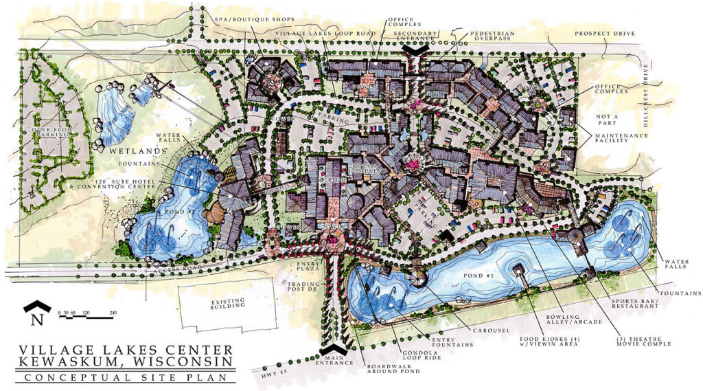 village lakes site plan